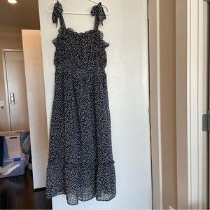 Who What Wear Sleeveless Tiered Maxi Dress Animal Print Size XXL